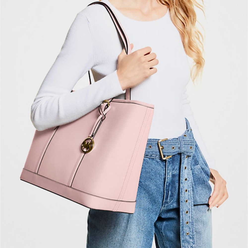 Michael Kors Pink Saffiano Jet Set Tote - Picture 2 of 7